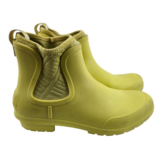 UGG Shoes - UGG Chevonne Yellow Waterproof Chelsea Rain Boots Womens 8 Dopamine